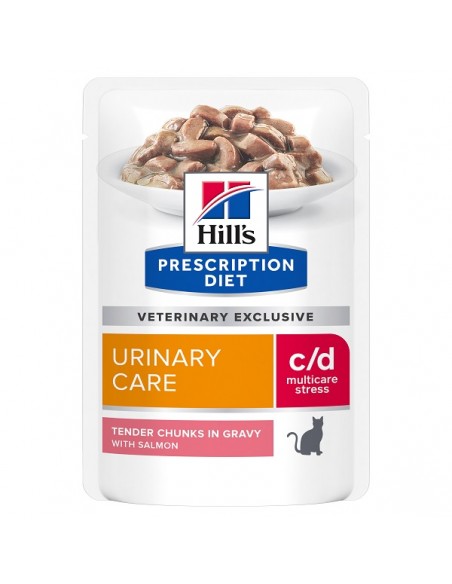 Hill's PD Feline c/d Stress Somon 12x85 g, 2 bax