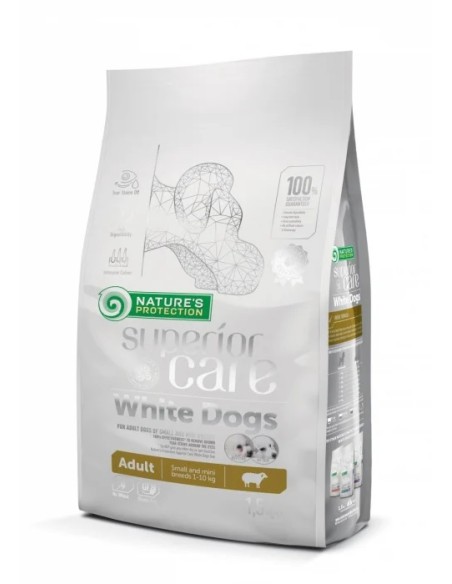 Natures Protection Superior Care, White Dogs, Adult, Miel, Rase mici 2 x 1.5 Kg