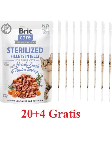 Brit Care Cat Sterilized Fillets in Jelly with...
