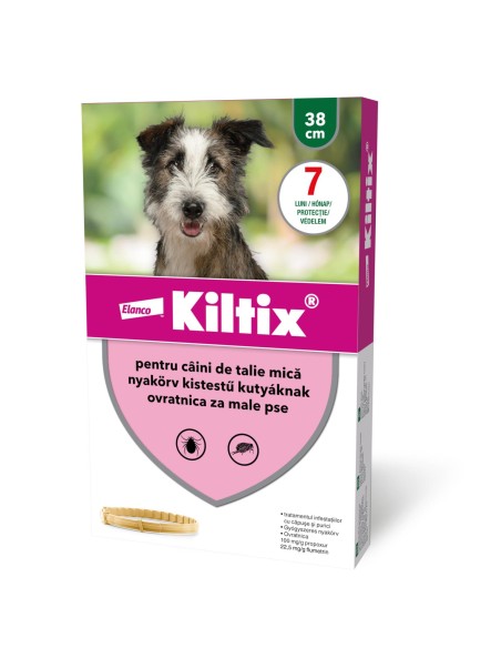 Kiltix S (38 cm) - zgarda antiparazitara caini de talie mica