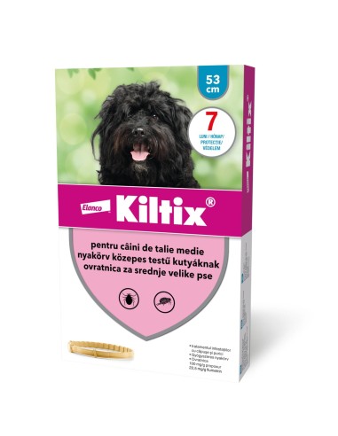 Kiltix M (53 cm) - zgarda antiparazitara caini...