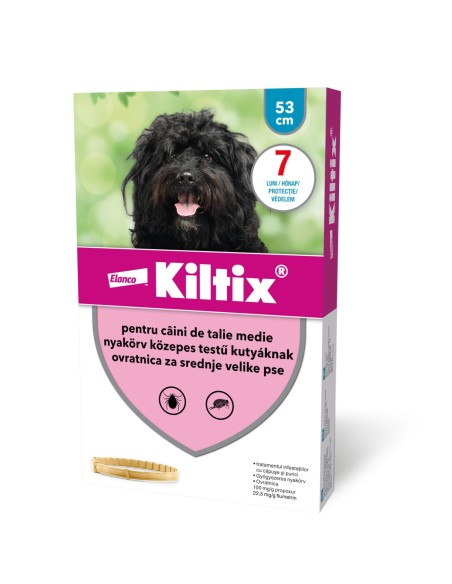 Kiltix M (53 cm) - zgarda antiparazitara caini de talie medie