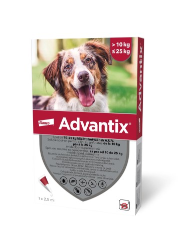 Advantix Spot On Caine, 10-25 kg, 1 pipeta