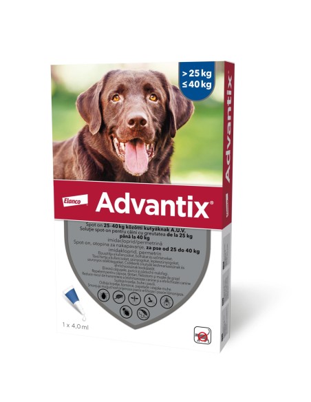 Advantix Spot On Caine, 25-40 kg, 1 pipeta