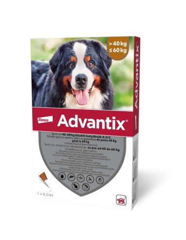 Advantix Spot On Caine, 40-60 kg, 1 pipeta