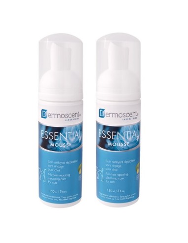 Dermoscent Essential Mousse Pisici, 2 x 150 ml