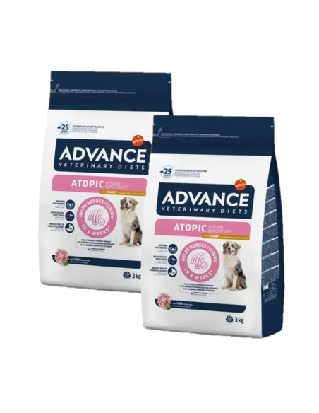 Advance Caine Atopic, Iepure Dieta Derma Care 2 x 3 kg