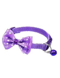 Zgarda cu fundita si clopotel ajustabila 19-32 cm