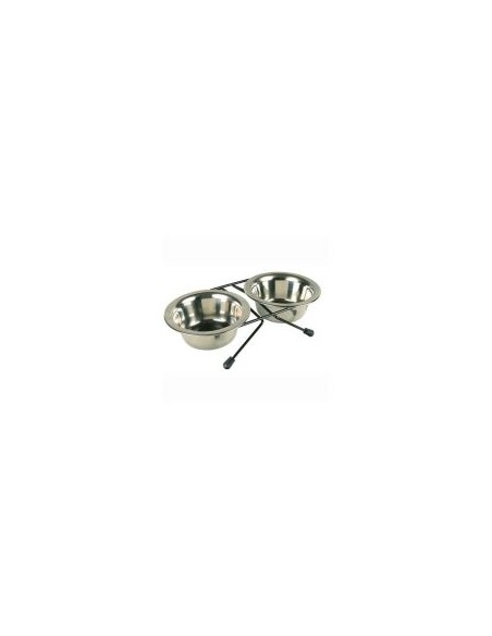 Suport Mol cu Doua Castroane Inox, 2 x 0,35 L