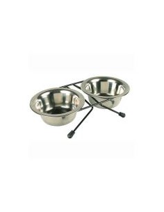 Suport Mol cu Doua Castroane Inox, 2 x 2.8 L