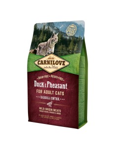 Carnilove Duck & Pheasant Cats Hairball Control 2 kg