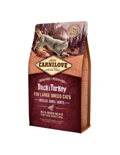 Carnilove Duck and Turkey Large Breed Cats 2 kg
