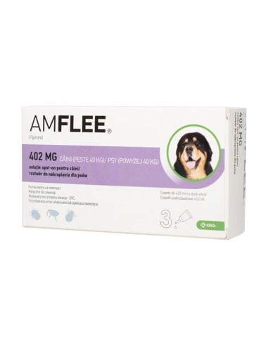 Amflee Spot On Caini, Peste 40 kg, 1 pipeta