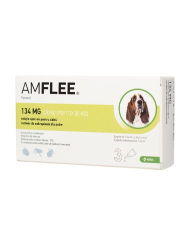 Amflee Spot On Caini, 10-20 kg, 1 pipeta