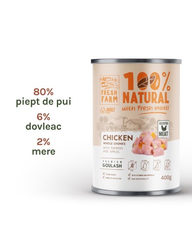 Fresh Farm Goulash with chicken, pumpkin and...