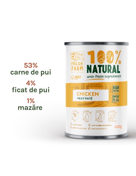 Fresh Farm Smooth pate with chicken 6 x 400 gr