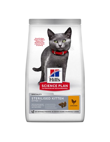 Hill's SP Feline Kitten Sterilised Chicken 3 kg*