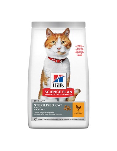 Hill's SP Feline Adult Sterilised Chicken 3 kg*