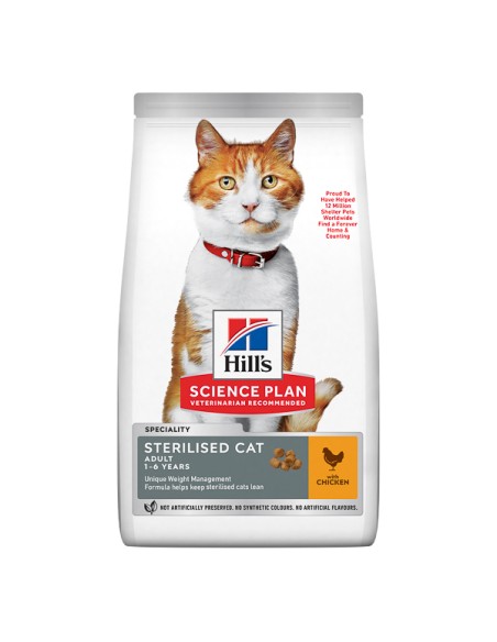 Hill's SP Feline Adult Sterilised Chicken 3 kg*