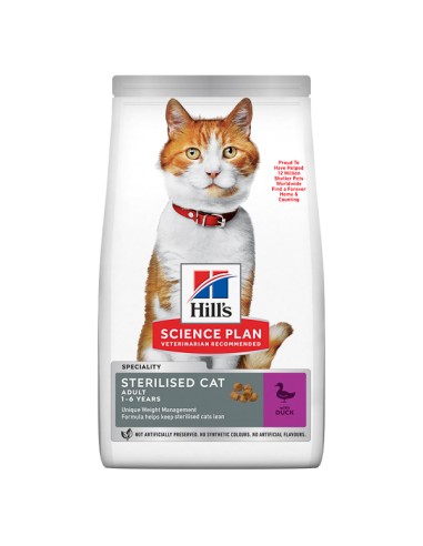 Hill's SP Feline Adult Sterilised Duck 3 kg*