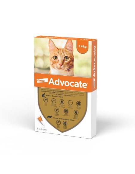 Advocate pisici 0-4 kg, 1 pipeta