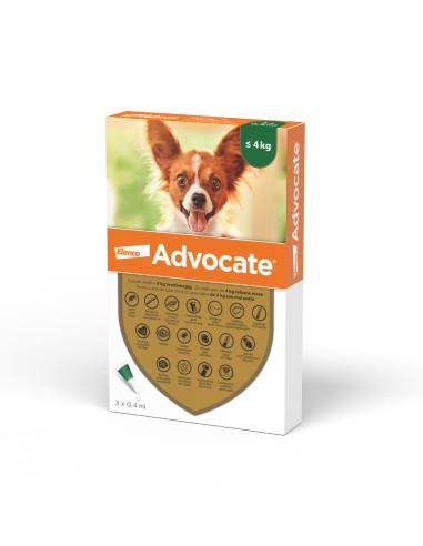 Advocate Dog 0-4 kg x 1 pipeta