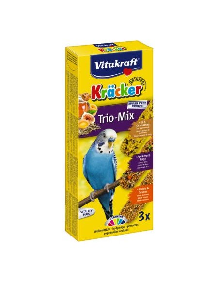 Vitakraft baton perusi trio mix ou/caise/miere 2 x 3 buc