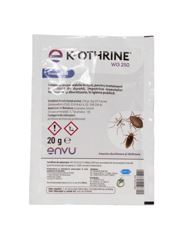 Pachet Insecticid Bayer K-Othrine WG 250, 2 x 20 g