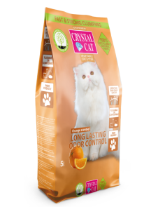 Crystal Cat Asternut Vegetal Portocală 2 x 5 L