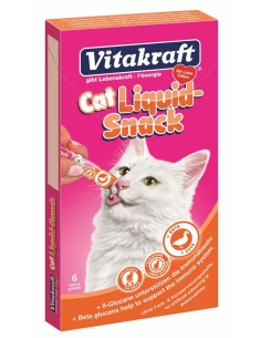 Vitakraft snacks pisica liquid rata/beta glucan 6x15 g