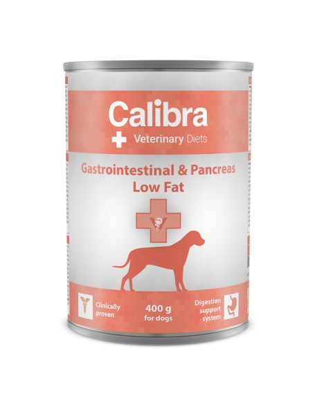 Calibra VD Dog Can Gastrointestinal & Pancreas Low Fat 400 g
