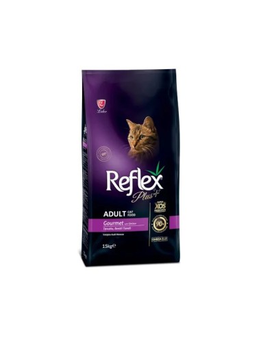 Reflex Plus Adult Cat Gourmet (Multicolor) cu...