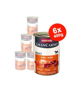 Hrana umeda pentru caini GranCarno Adult, Vita si Pui,...