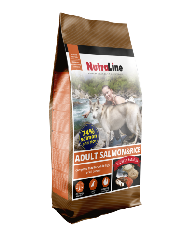 Nutraline Dog Adult Somon/Orez 12.5 kg