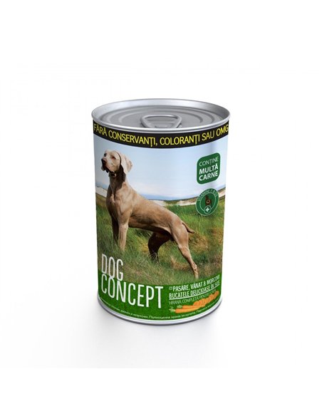 DOG CONCEPT CONS PASARE/VANAT/MORCOVI 415 G