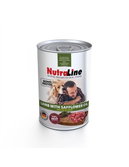 Nutraline Dog Conserva Adult Monoprotein Miel Ulei de Sofranel 400 g