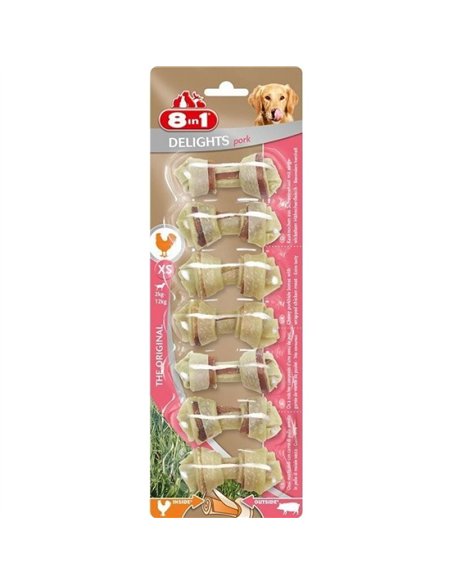 8in1 Oase Delights Porc Xs