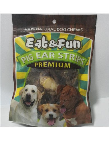 Eat&ampFun Recompensa Pig Ear Strips
