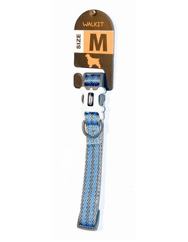 Walkit Zgarda Caine Special Twill Waved M 2.0 X 35-50 Cm Gri/Albastru