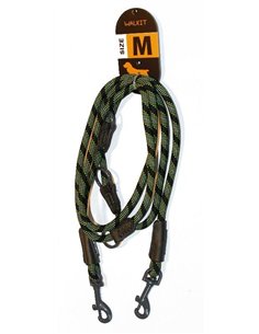 Walkit Lesa Caine Round Rope M 0.8 X 200 Cm Negru/Verde