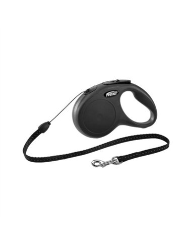 Flexi Lesa New Classic Cord S 5 M Neagra