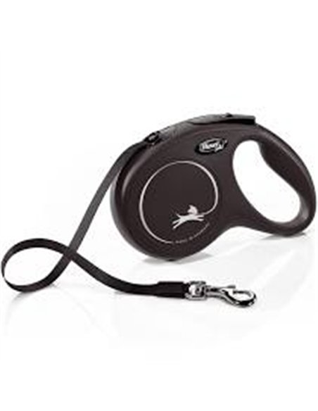 Flexi Lesa New Comfort Tape M 5 M Negru