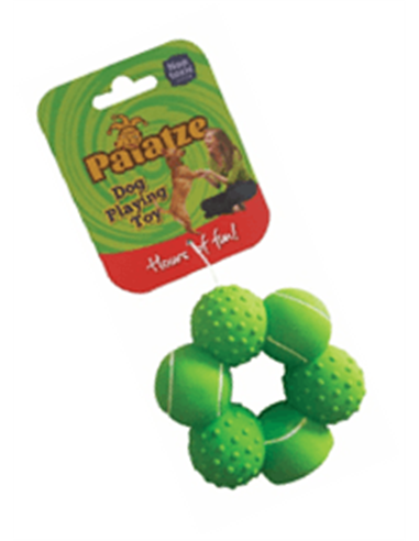 Paiatze Dog Inel Verde 6 Mingi Latex 0035/ 2428