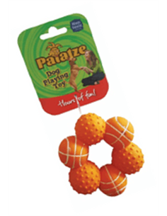 Paiatze Dog Inel Orange 6 Mingi Latex 0035/ 2435