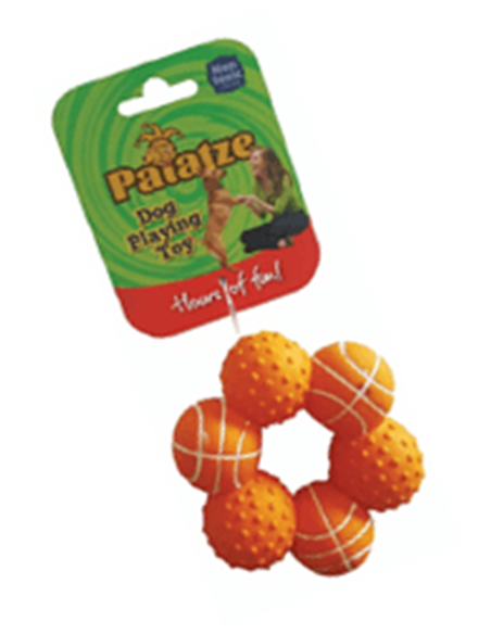 Paiatze Dog Inel Orange 6 Mingi Latex 0035/ 2435