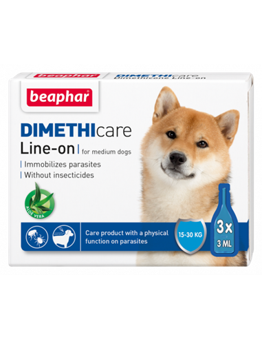 BEAPHAR PIPETA ANTIPARAZITARA DIMETHICON CAINE M 3 BUC