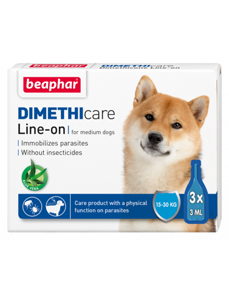 BEAPHAR PIPETA ANTIPARAZITARA DIMETHICON CAINE M 3 BUC