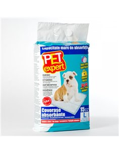 Pet Expert Covor Absorbant L 60x60cm/15 Buc