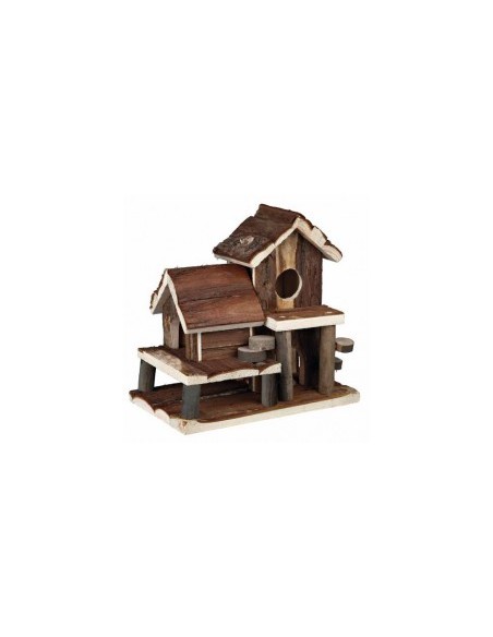 Casuta Lemn Natural Rozatoare, 25x24x16 cm