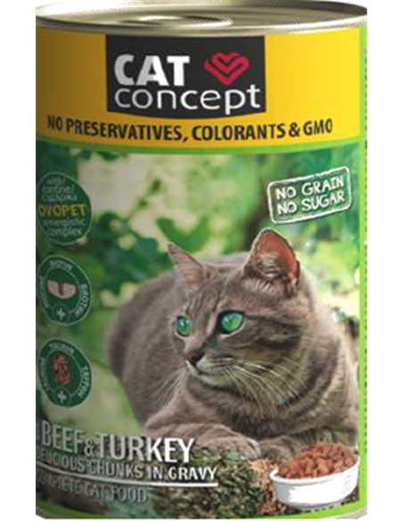Cat concept conserva vita/curcan 415 g